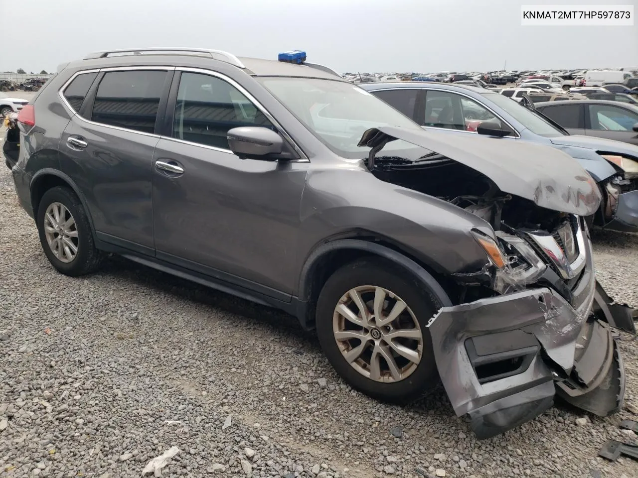 2017 Nissan Rogue S VIN: KNMAT2MT7HP597873 Lot: 71110364