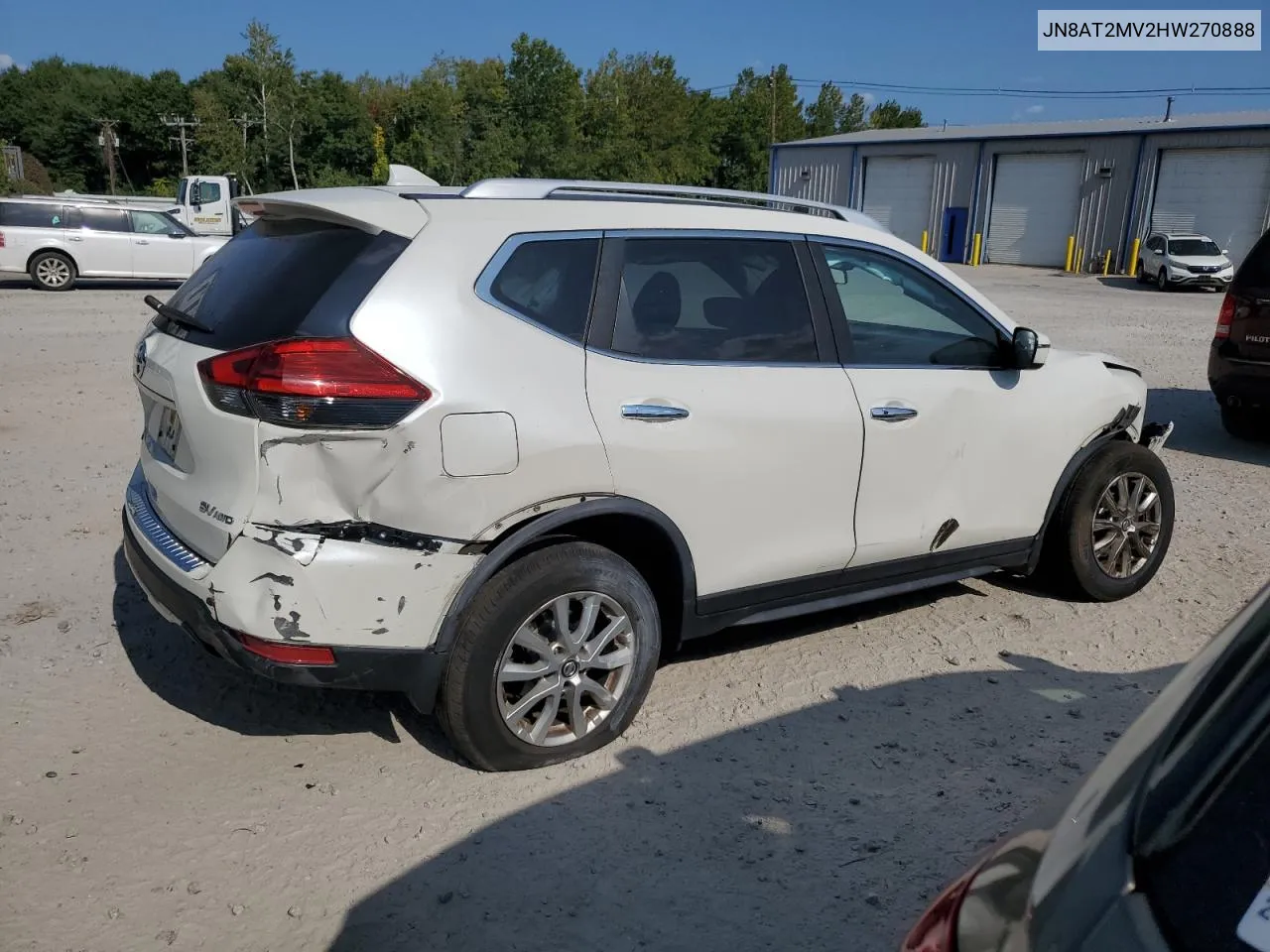 2017 Nissan Rogue S VIN: JN8AT2MV2HW270888 Lot: 71173224