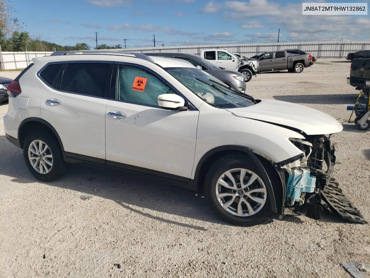 2017 Nissan Rogue S VIN: JN8AT2MT9HW132862 Lot: 71178184