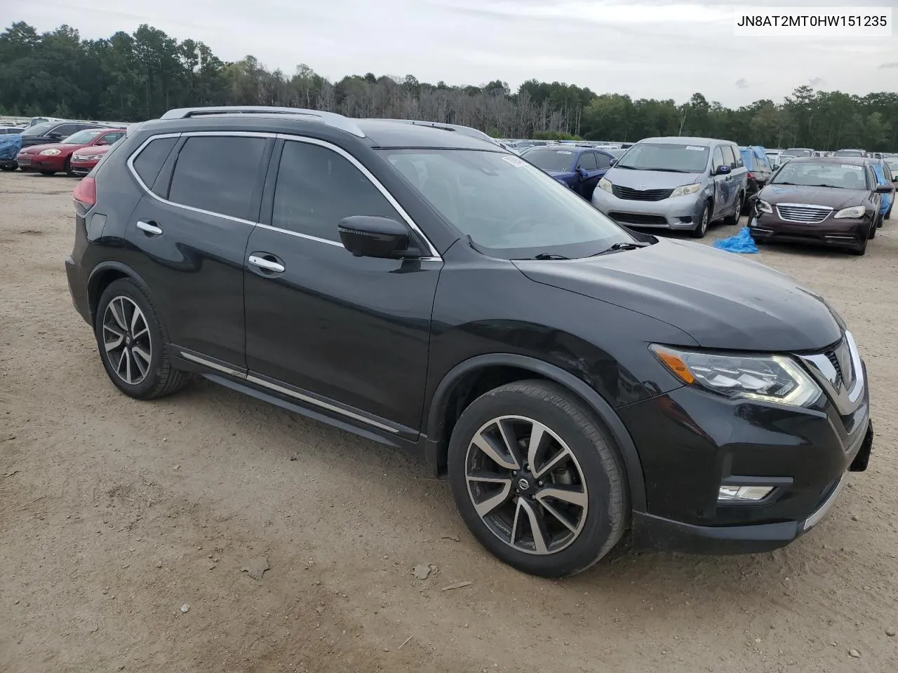 2017 Nissan Rogue S VIN: JN8AT2MT0HW151235 Lot: 71309824