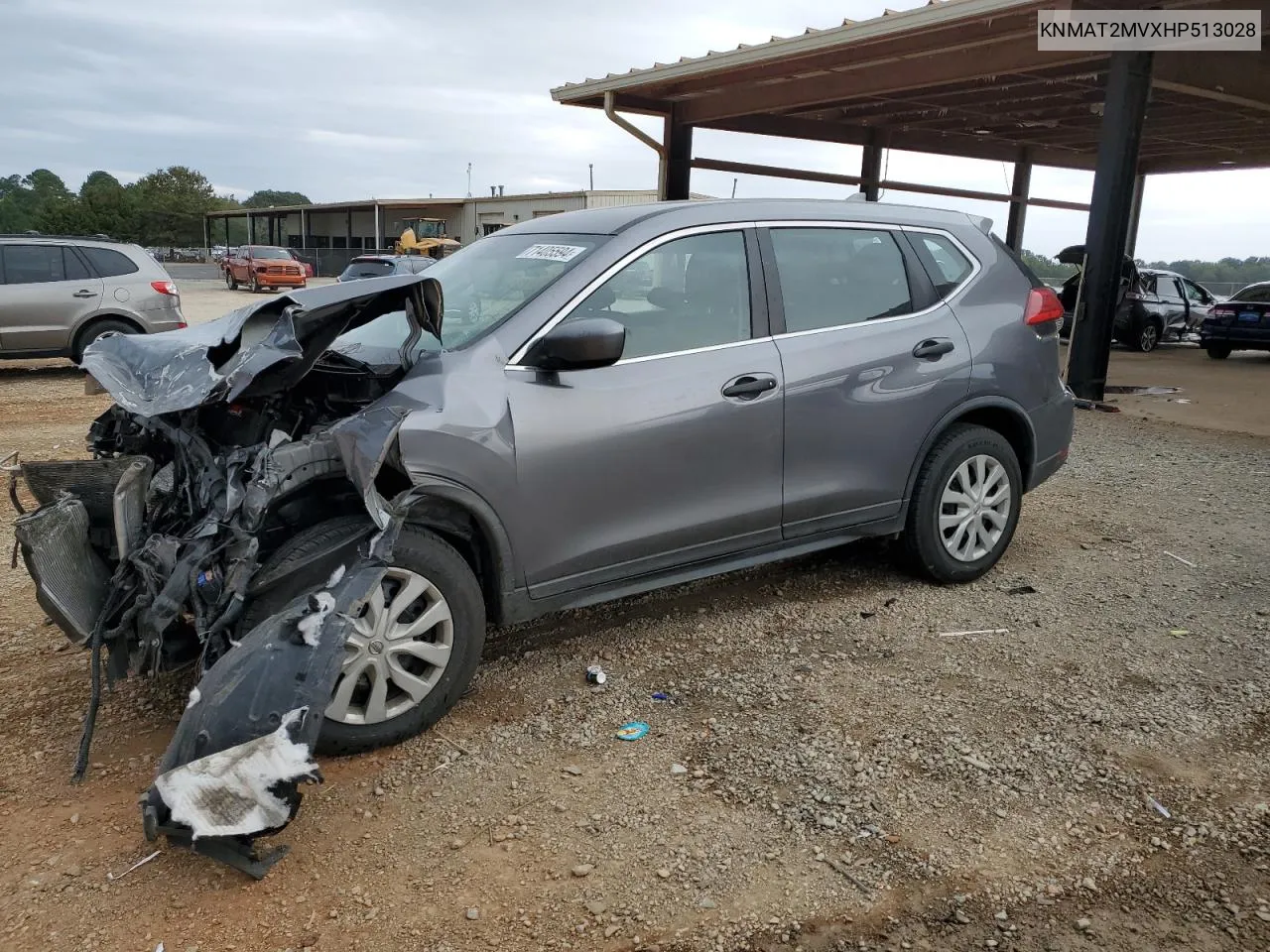 2017 Nissan Rogue S VIN: KNMAT2MVXHP513028 Lot: 71405594