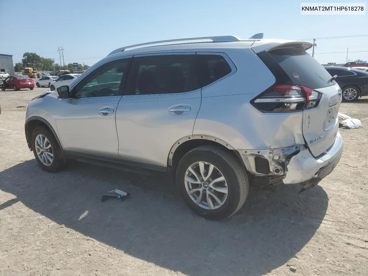 2017 Nissan Rogue S VIN: KNMAT2MT1HP618278 Lot: 71428974