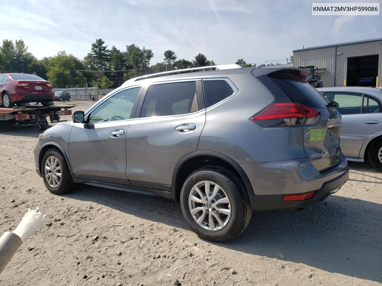 2017 Nissan Rogue S VIN: KNMAT2MV3HP599086 Lot: 71449314