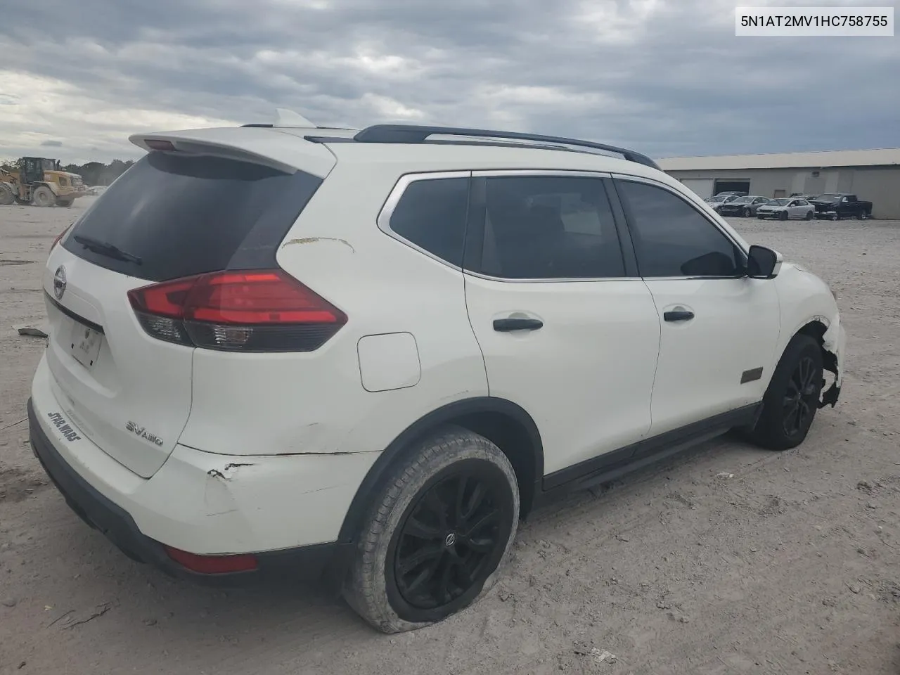 2017 Nissan Rogue Sv VIN: 5N1AT2MV1HC758755 Lot: 71612894