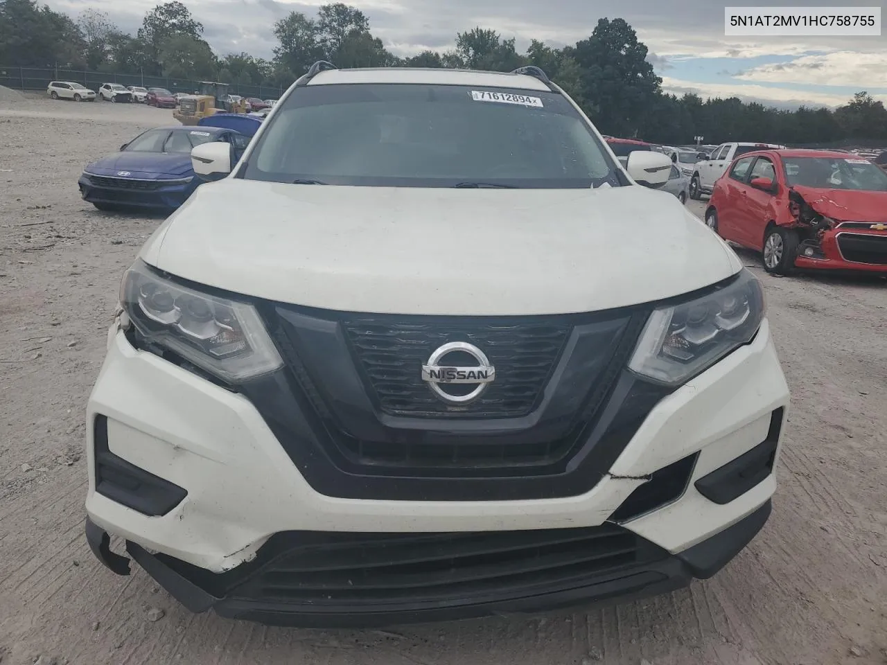 5N1AT2MV1HC758755 2017 Nissan Rogue Sv