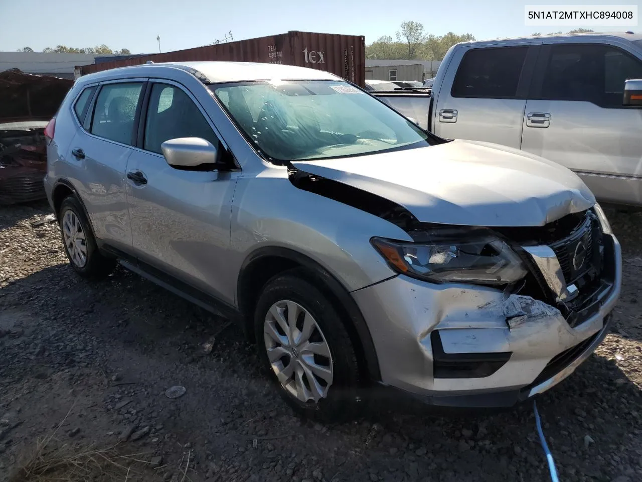 2017 Nissan Rogue S VIN: 5N1AT2MTXHC894008 Lot: 71636964