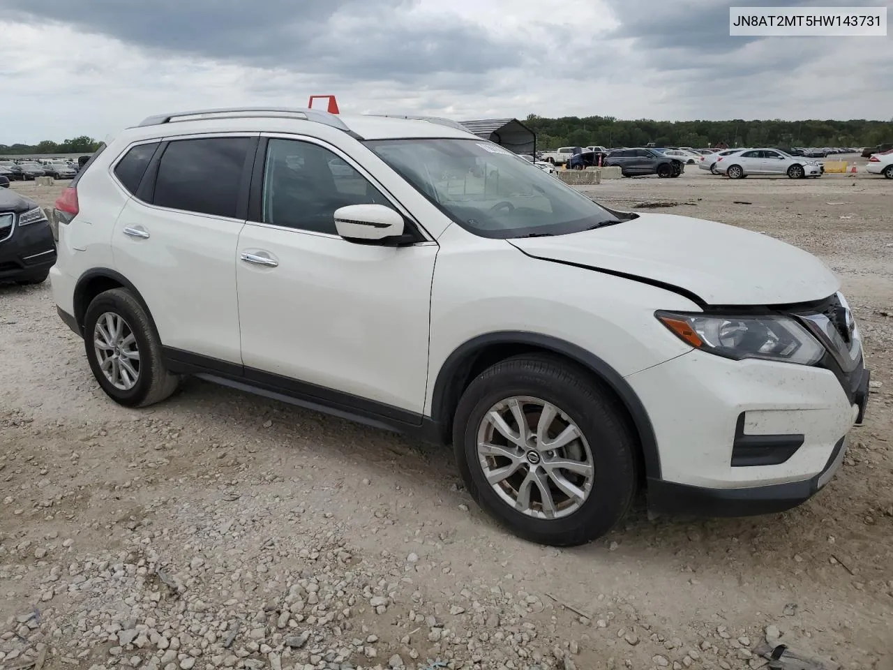 2017 Nissan Rogue S VIN: JN8AT2MT5HW143731 Lot: 71667614