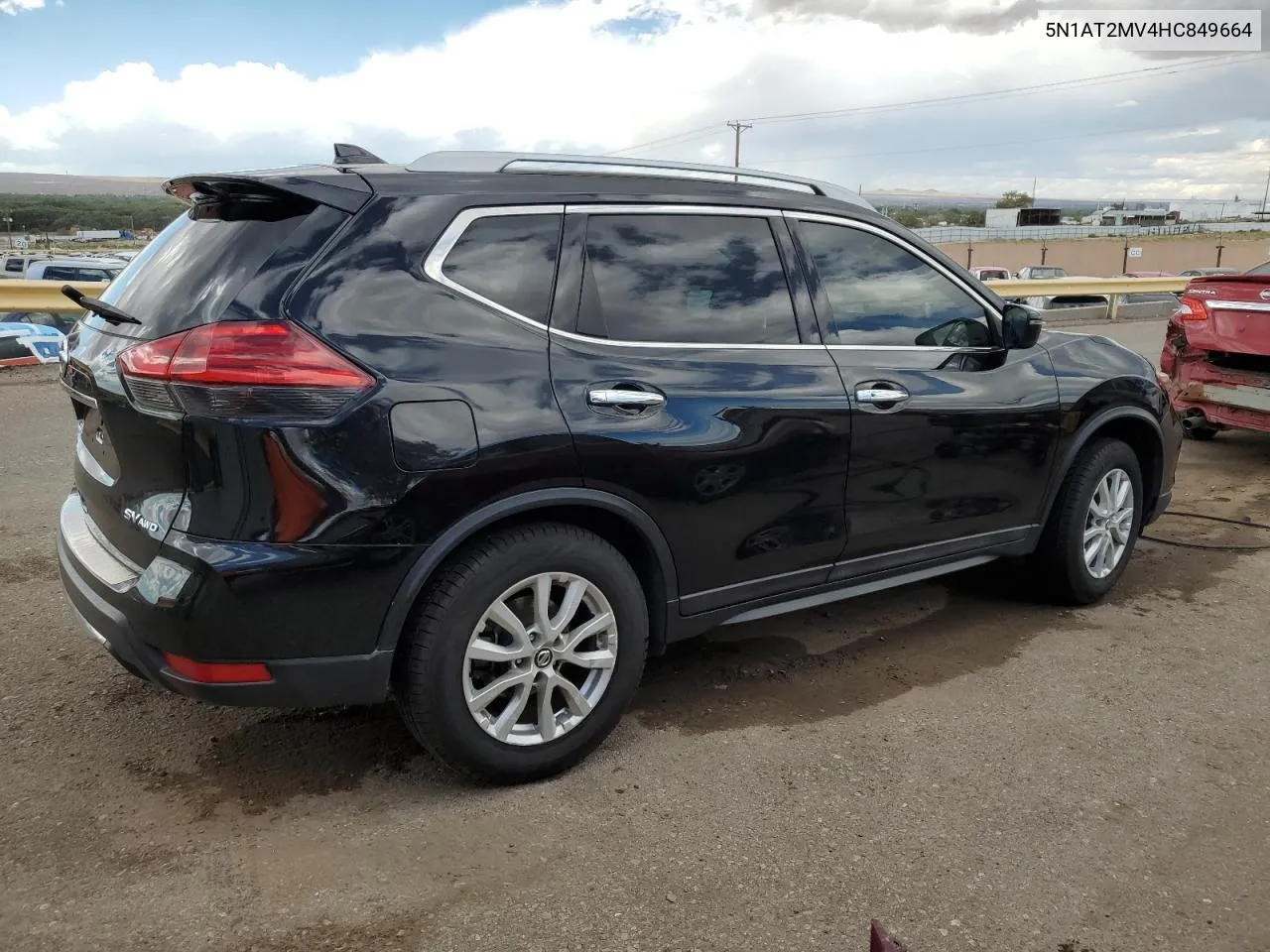 2017 Nissan Rogue Sv VIN: 5N1AT2MV4HC849664 Lot: 71673234