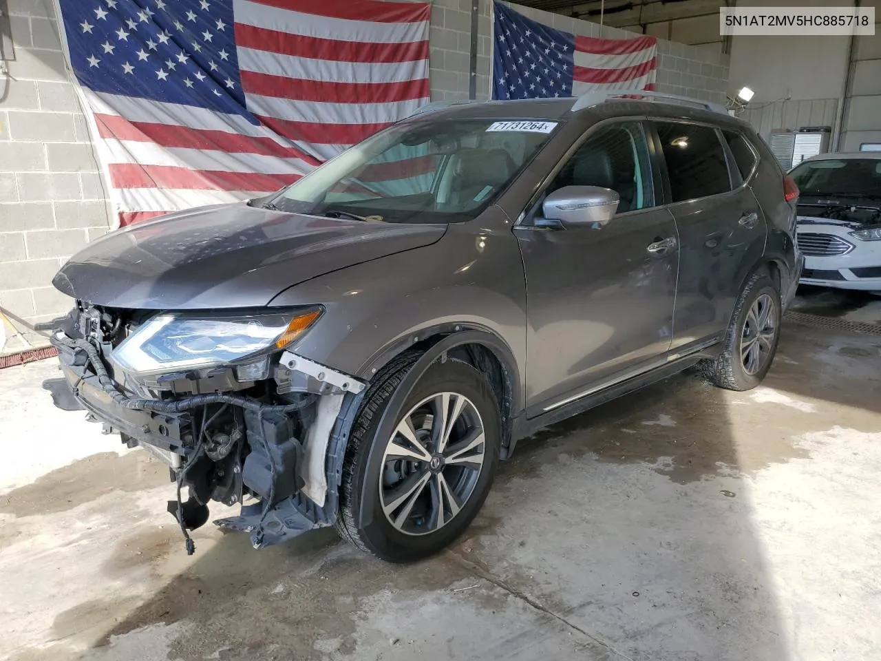 2017 Nissan Rogue Sv VIN: 5N1AT2MV5HC885718 Lot: 71731264