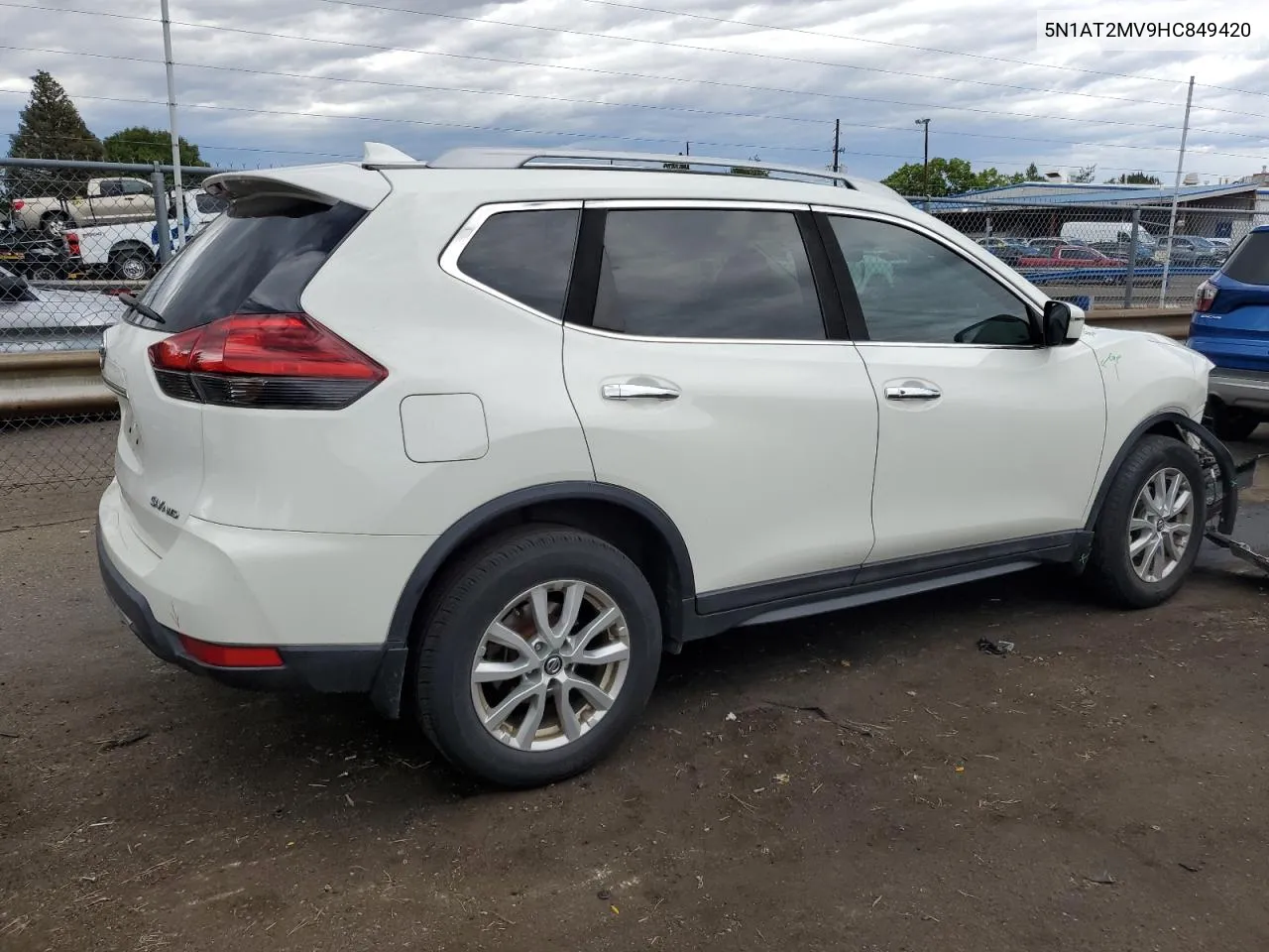 2017 Nissan Rogue Sv VIN: 5N1AT2MV9HC849420 Lot: 71798604