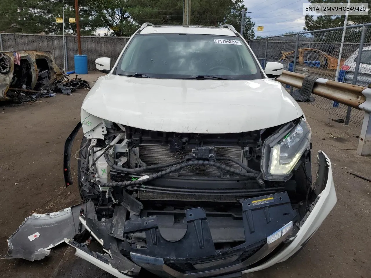 5N1AT2MV9HC849420 2017 Nissan Rogue Sv