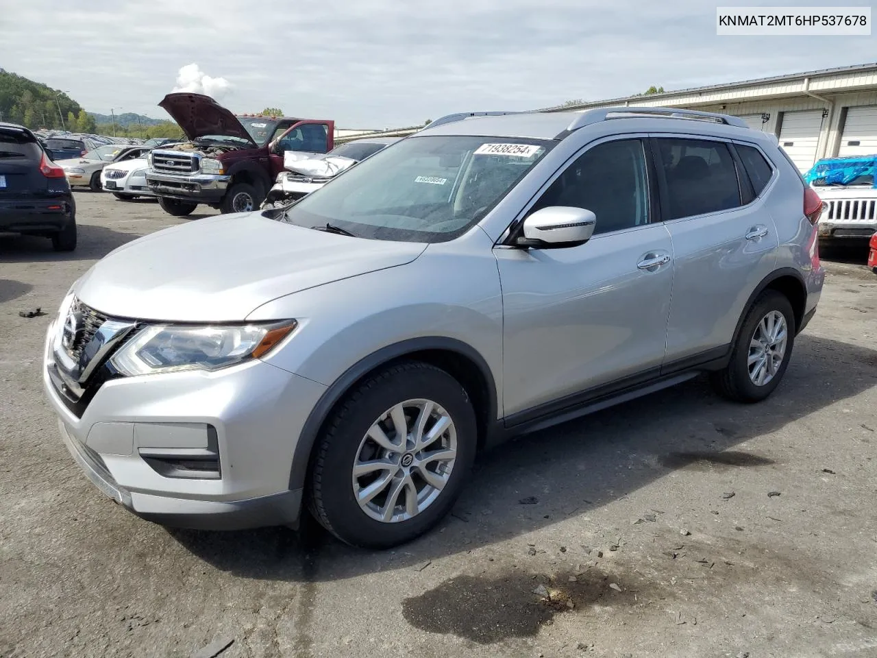 2017 Nissan Rogue S VIN: KNMAT2MT6HP537678 Lot: 71938254