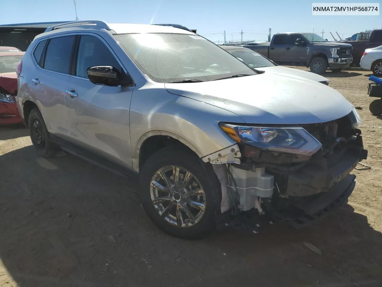 2017 Nissan Rogue S VIN: KNMAT2MV1HP568774 Lot: 72003904