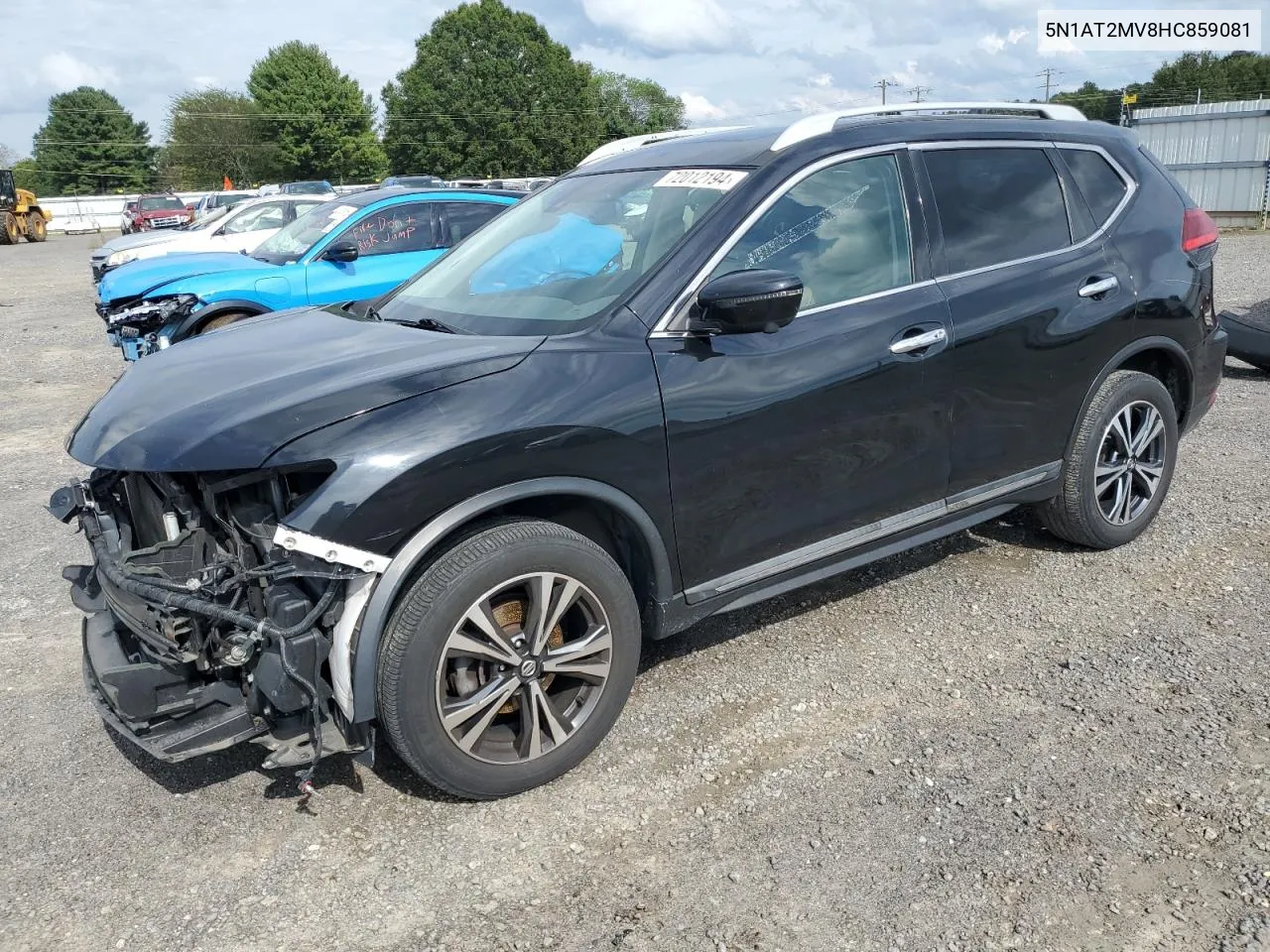 2017 Nissan Rogue Sv VIN: 5N1AT2MV8HC859081 Lot: 72012194