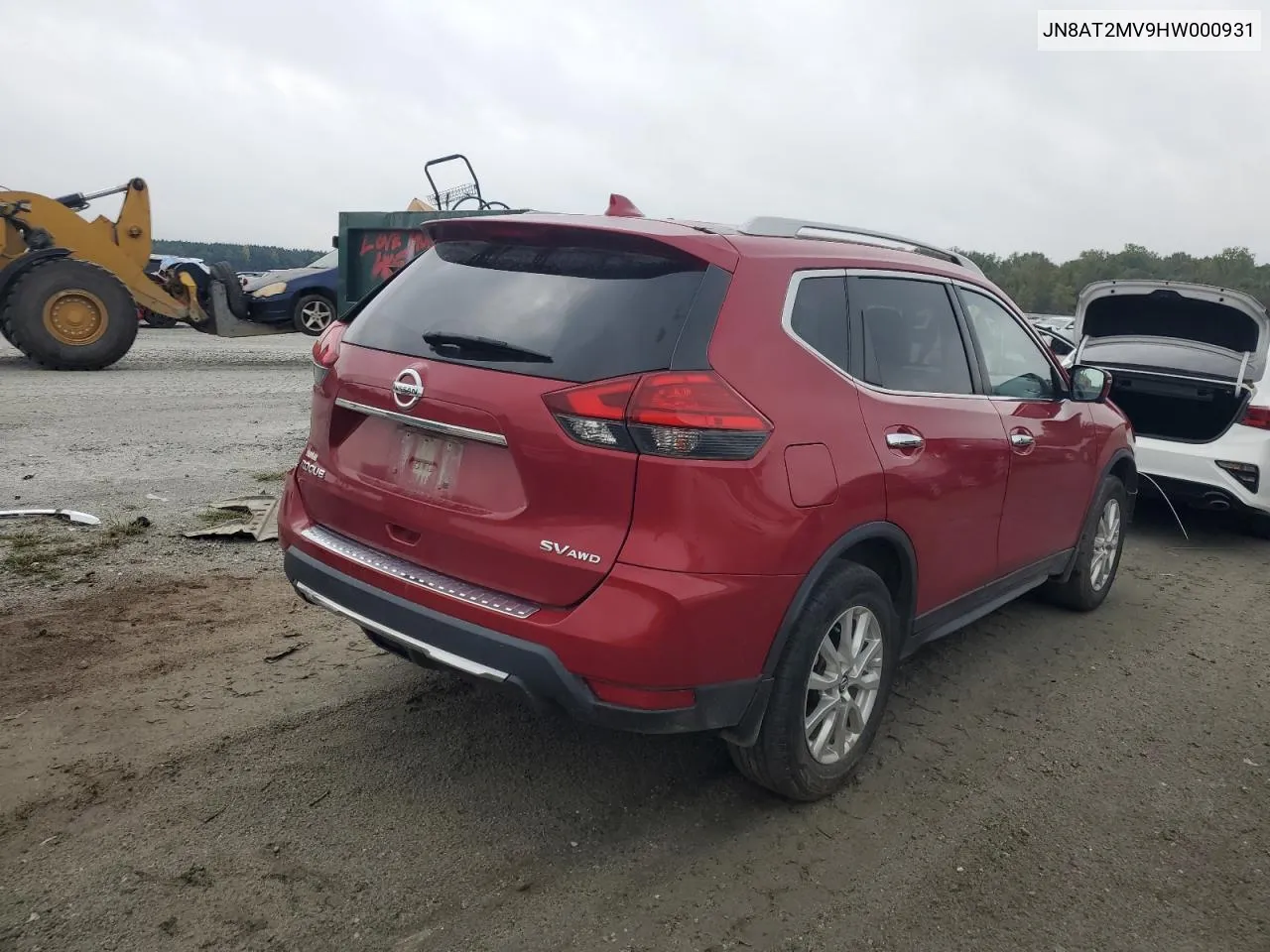 2017 Nissan Rogue S VIN: JN8AT2MV9HW000931 Lot: 72047684