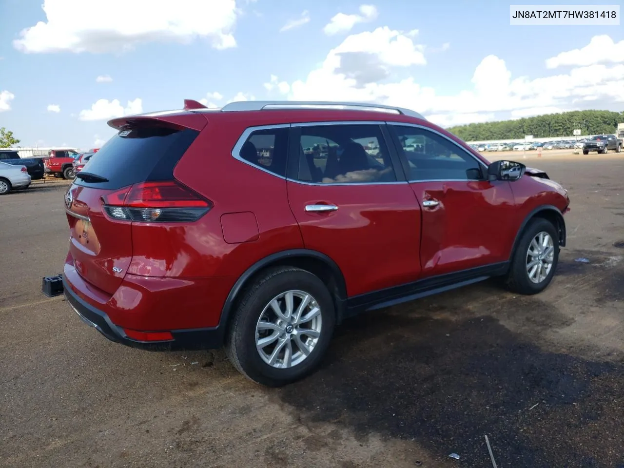 2017 Nissan Rogue S VIN: JN8AT2MT7HW381418 Lot: 72064044