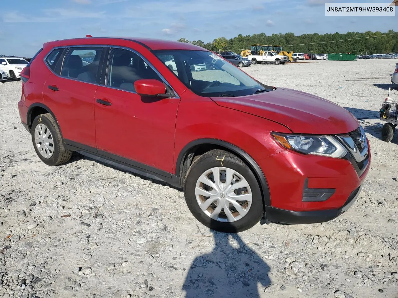 2017 Nissan Rogue S VIN: JN8AT2MT9HW393408 Lot: 72078544