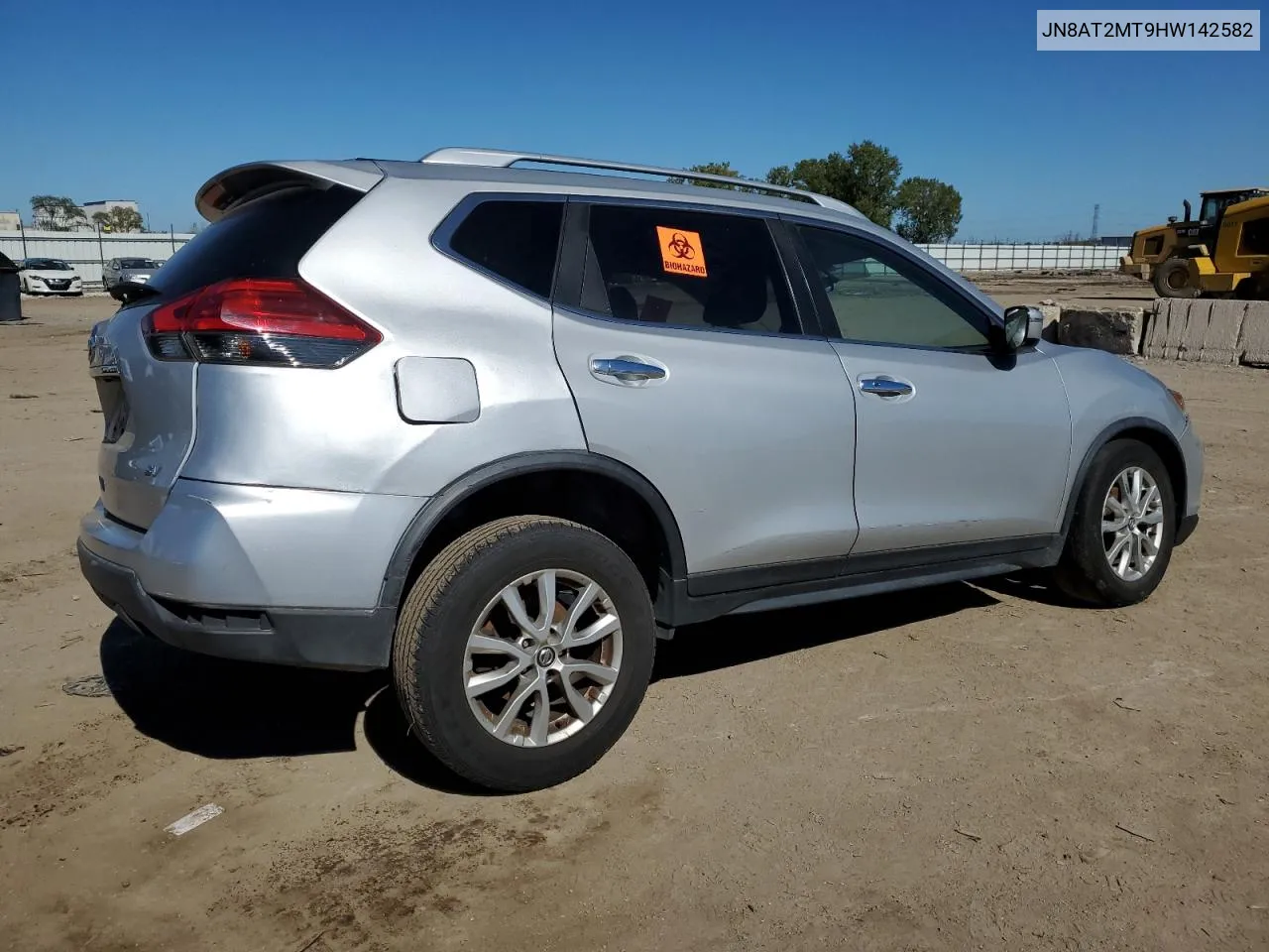 2017 Nissan Rogue S VIN: JN8AT2MT9HW142582 Lot: 72083364