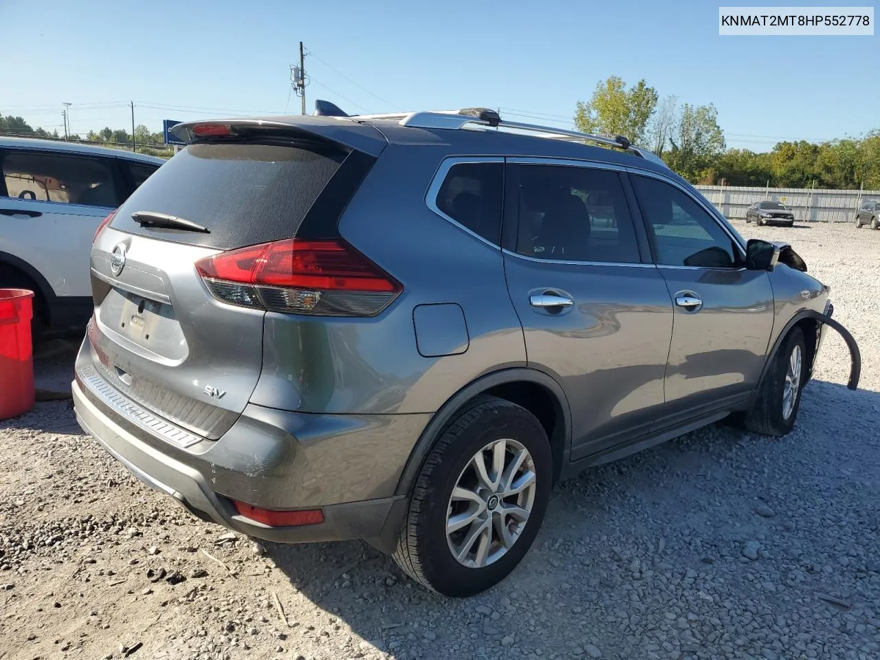 2017 Nissan Rogue S VIN: KNMAT2MT8HP552778 Lot: 72148084