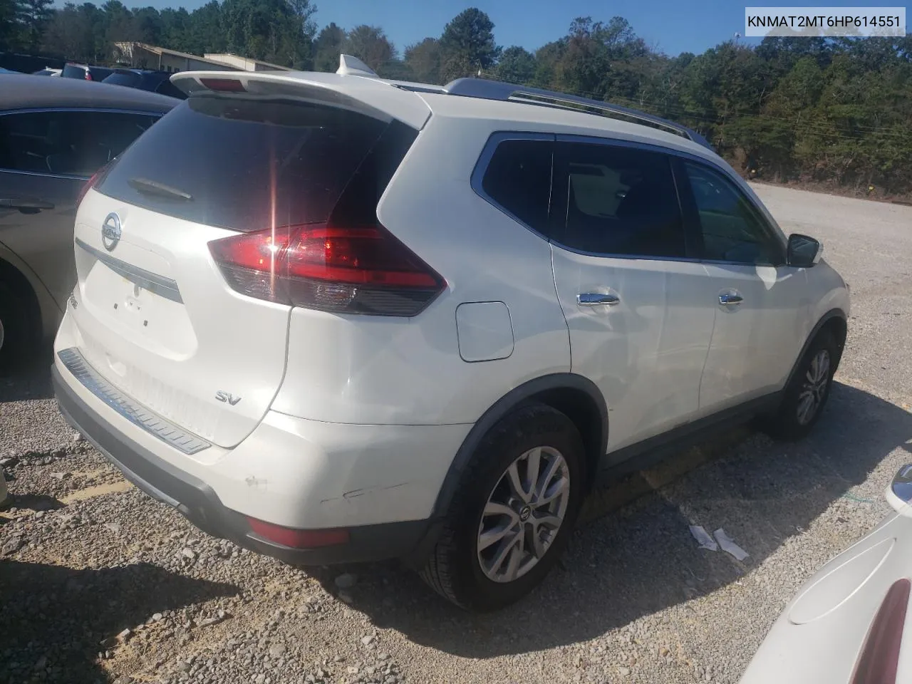 2017 Nissan Rogue S VIN: KNMAT2MT6HP614551 Lot: 72164944