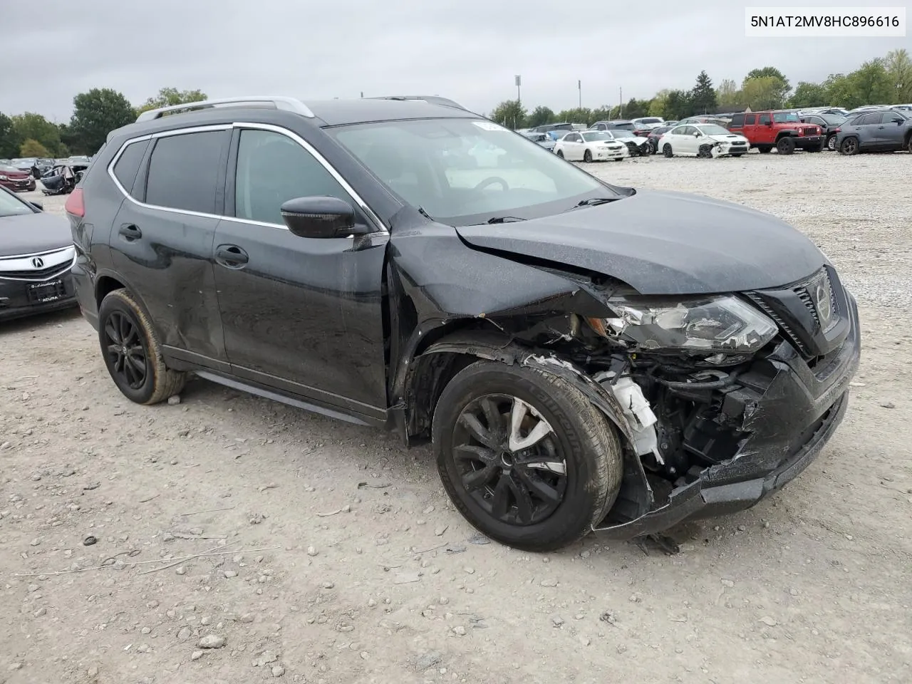 2017 Nissan Rogue Sv VIN: 5N1AT2MV8HC896616 Lot: 72194784