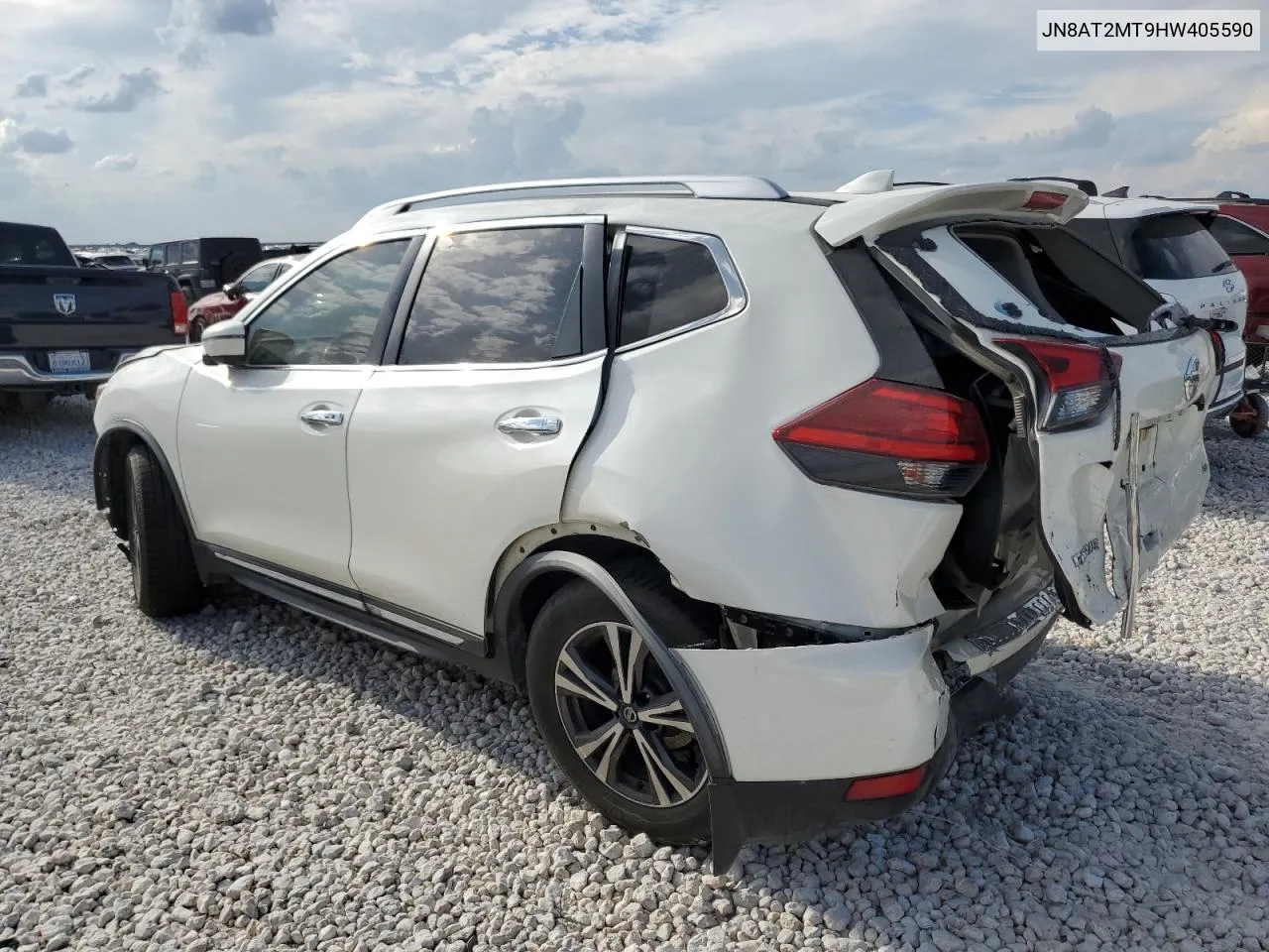 2017 Nissan Rogue S VIN: JN8AT2MT9HW405590 Lot: 72200204