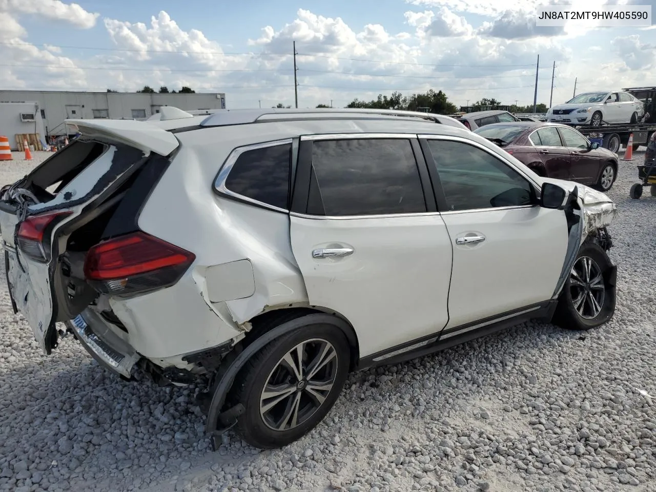 2017 Nissan Rogue S VIN: JN8AT2MT9HW405590 Lot: 72200204