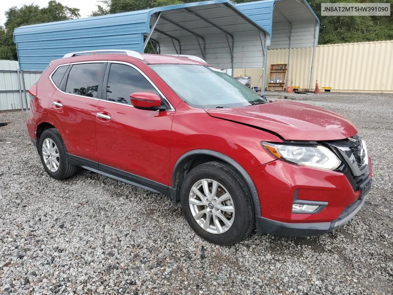 2017 Nissan Rogue S VIN: JN8AT2MT5HW391090 Lot: 72201774