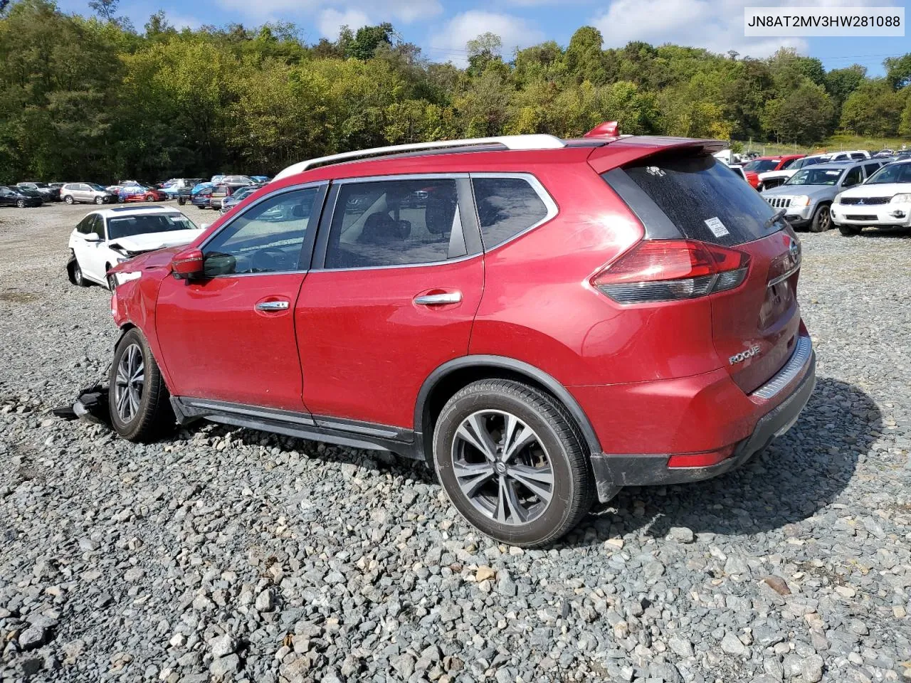 2017 Nissan Rogue S VIN: JN8AT2MV3HW281088 Lot: 72227664