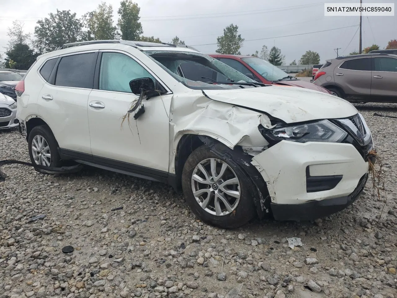 2017 Nissan Rogue Sv VIN: 5N1AT2MV5HC859040 Lot: 72375924