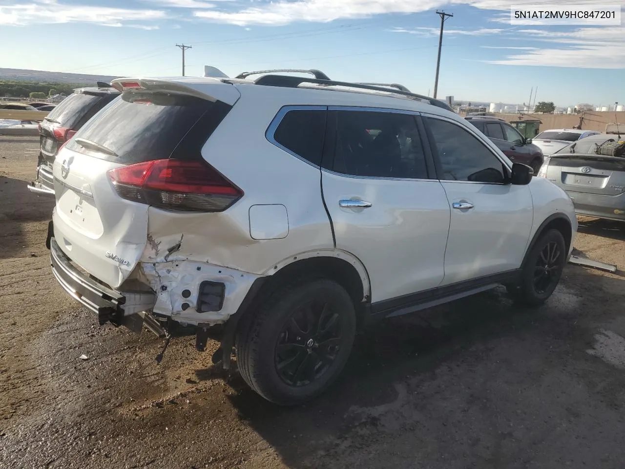 2017 Nissan Rogue Sv VIN: 5N1AT2MV9HC847201 Lot: 72382074