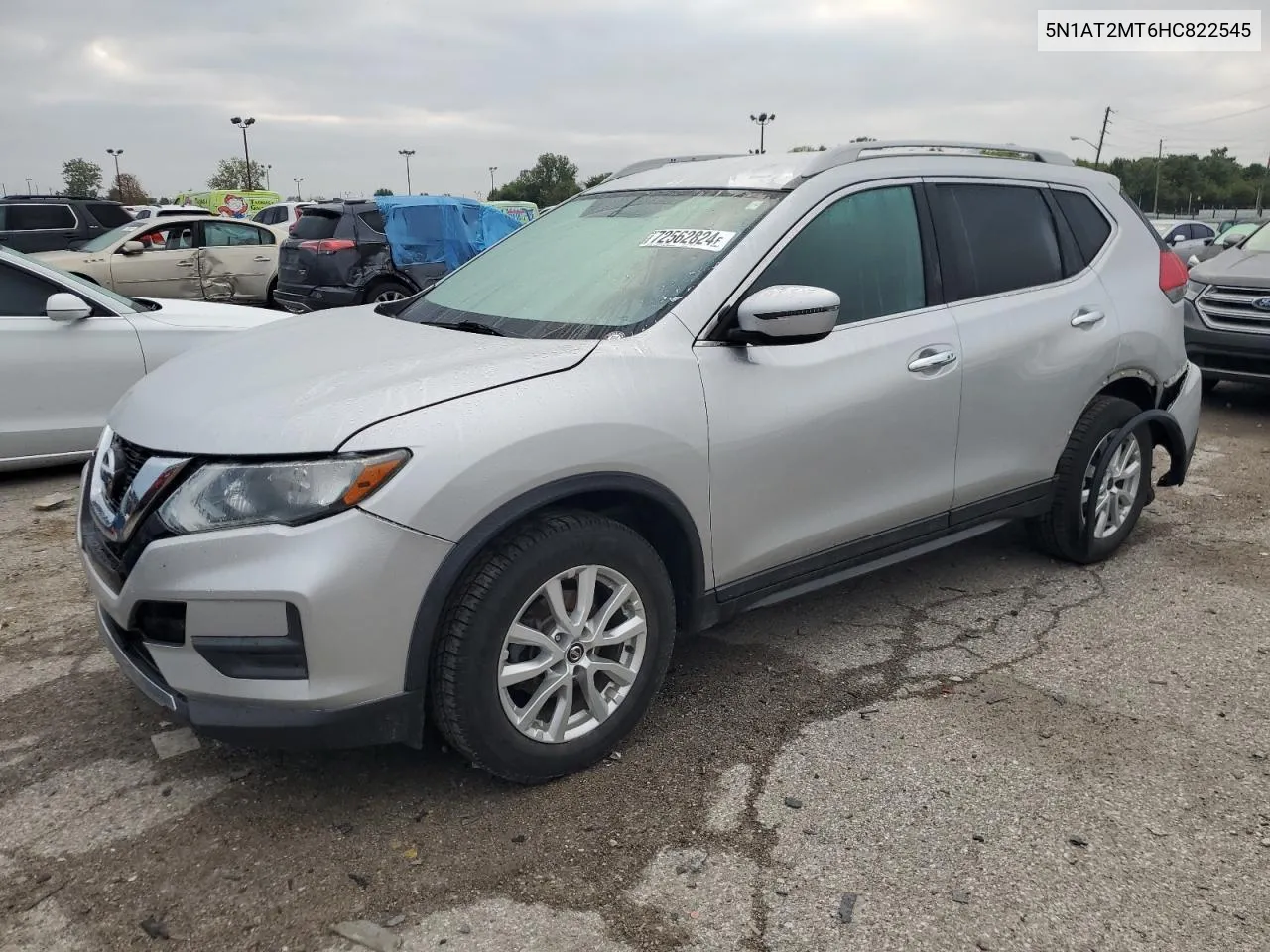 2017 Nissan Rogue S VIN: 5N1AT2MT6HC822545 Lot: 72562824