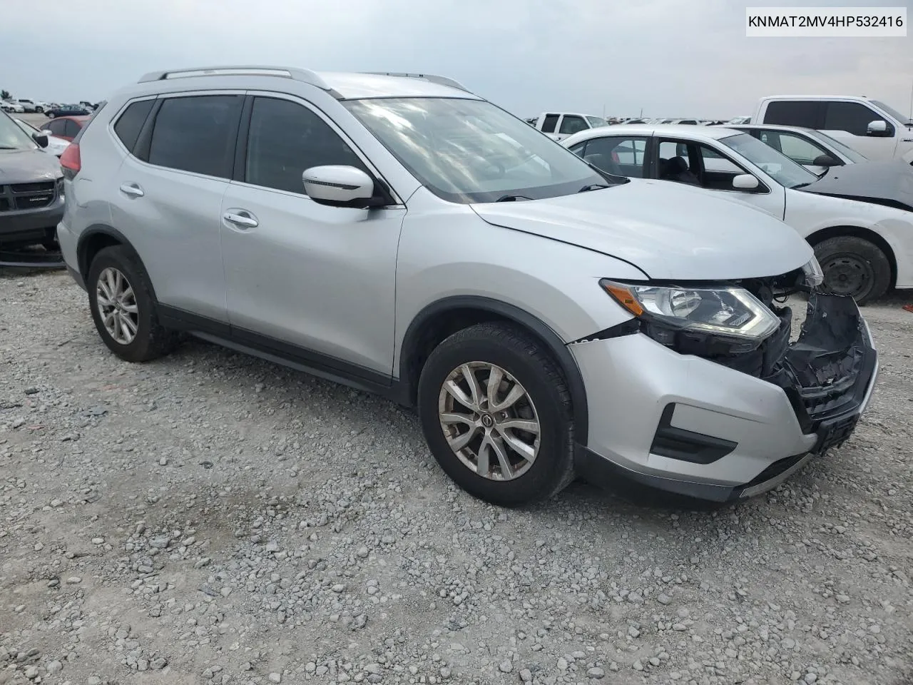 2017 Nissan Rogue S VIN: KNMAT2MV4HP532416 Lot: 72565984