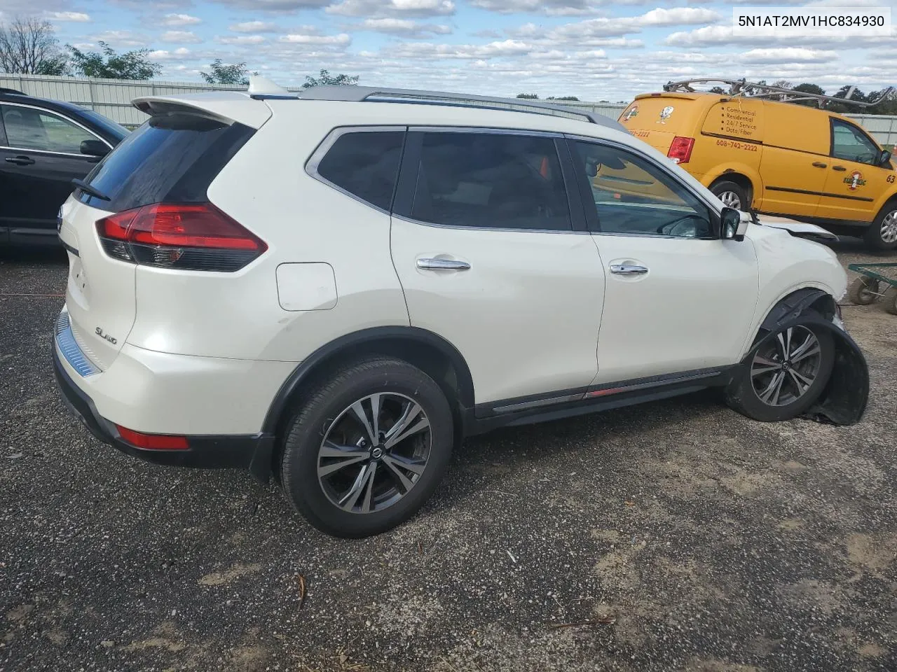 2017 Nissan Rogue Sv VIN: 5N1AT2MV1HC834930 Lot: 72570724