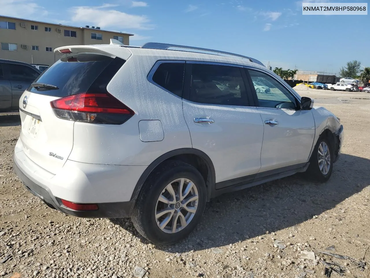 2017 Nissan Rogue S VIN: KNMAT2MV8HP580968 Lot: 72591884