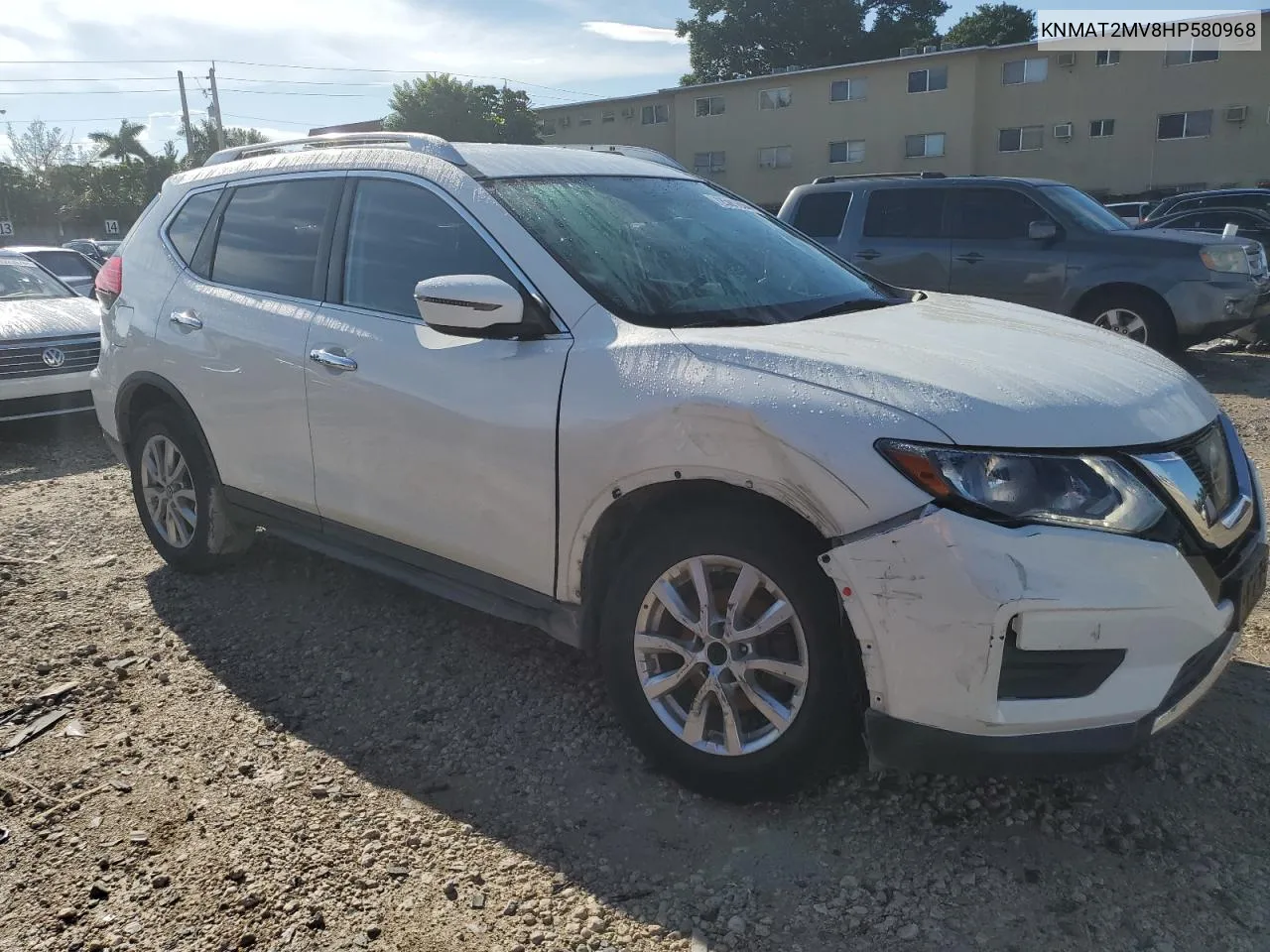 2017 Nissan Rogue S VIN: KNMAT2MV8HP580968 Lot: 72591884