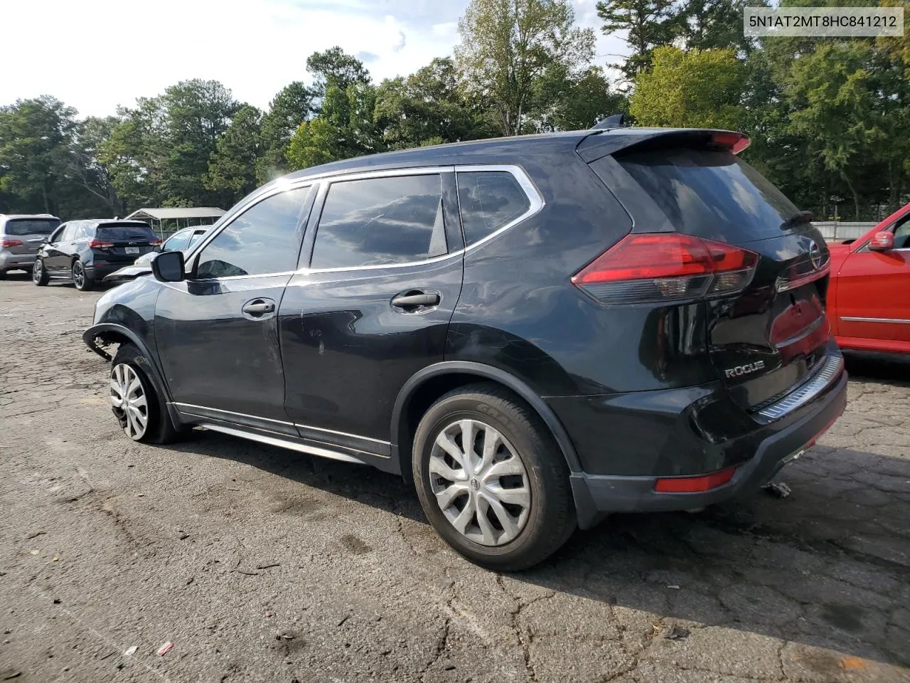 2017 Nissan Rogue S VIN: 5N1AT2MT8HC841212 Lot: 72597124