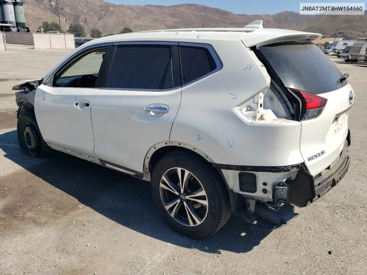 2017 Nissan Rogue S VIN: JN8AT2MT8HW154660 Lot: 72632914