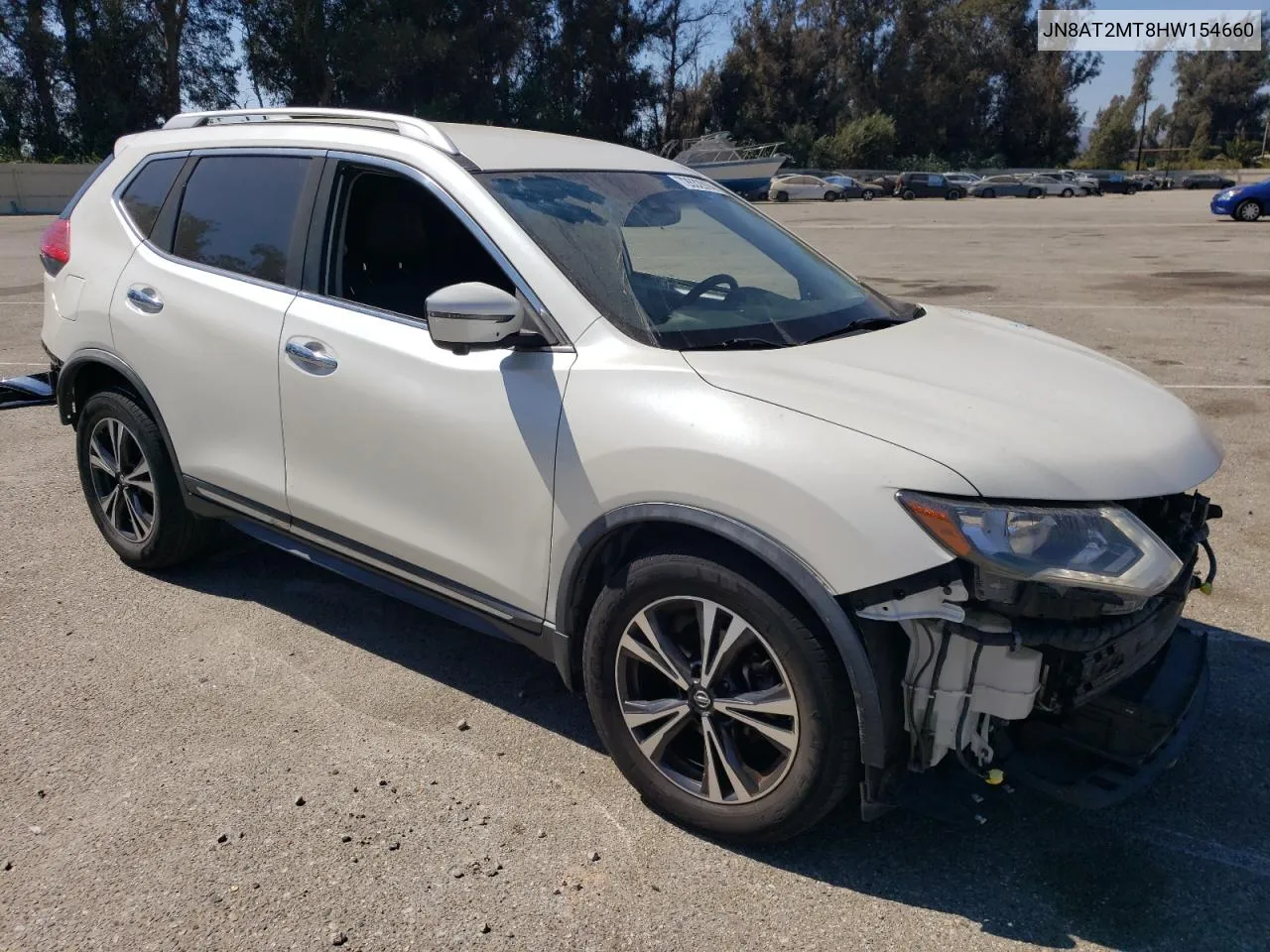 2017 Nissan Rogue S VIN: JN8AT2MT8HW154660 Lot: 72632914