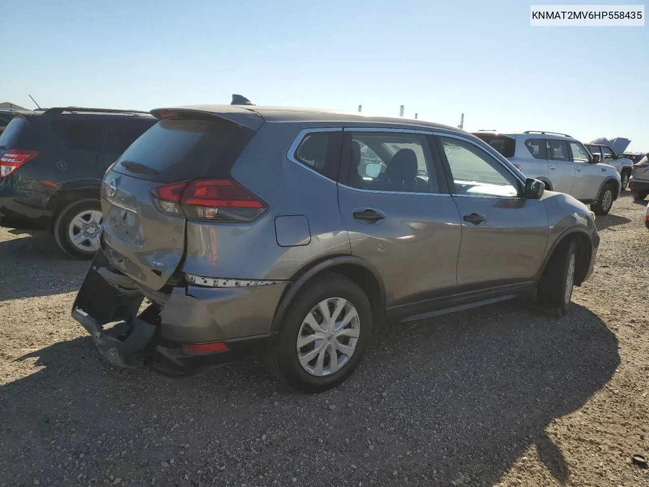 2017 Nissan Rogue S VIN: KNMAT2MV6HP558435 Lot: 72648764