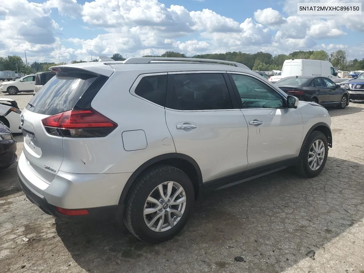 2017 Nissan Rogue Sv VIN: 5N1AT2MVXHC896150 Lot: 72674864