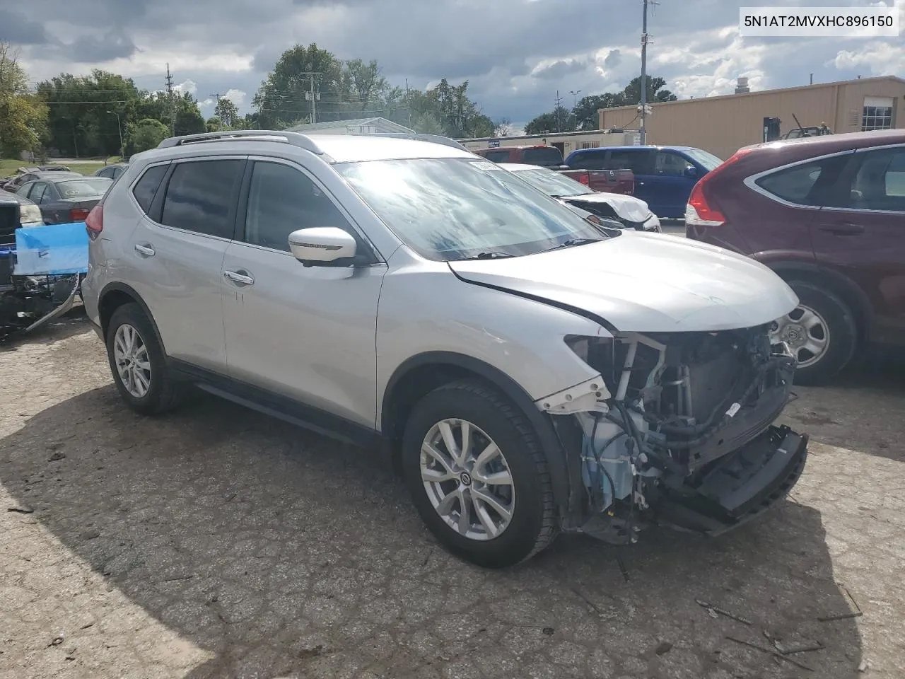 2017 Nissan Rogue Sv VIN: 5N1AT2MVXHC896150 Lot: 72674864