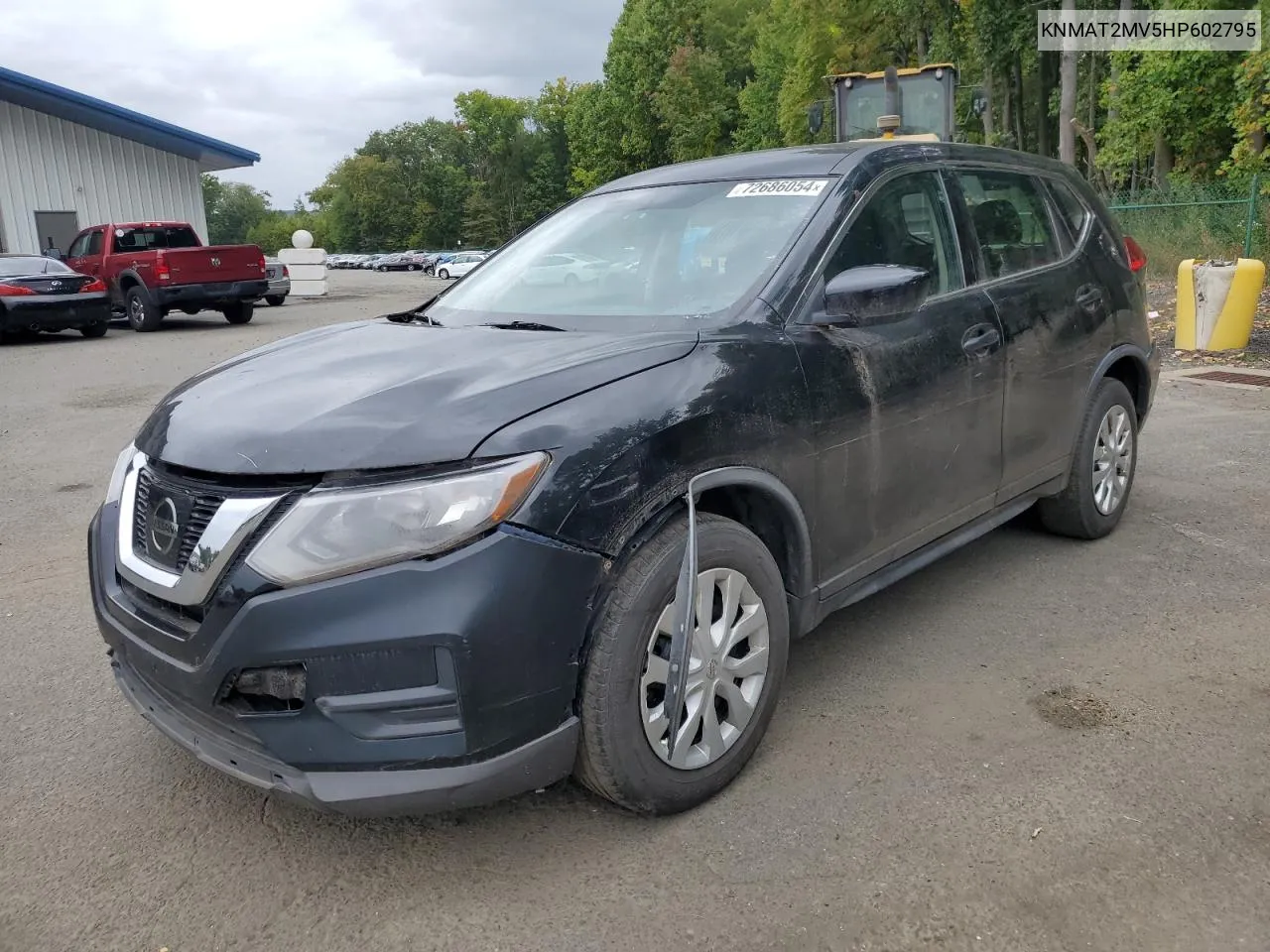 2017 Nissan Rogue S VIN: KNMAT2MV5HP602795 Lot: 72686054