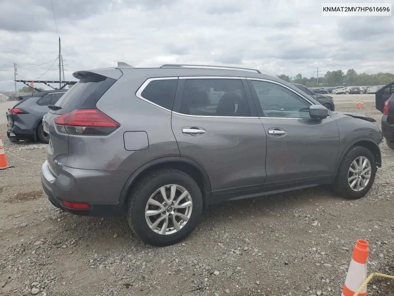 2017 Nissan Rogue S VIN: KNMAT2MV7HP616696 Lot: 72710254