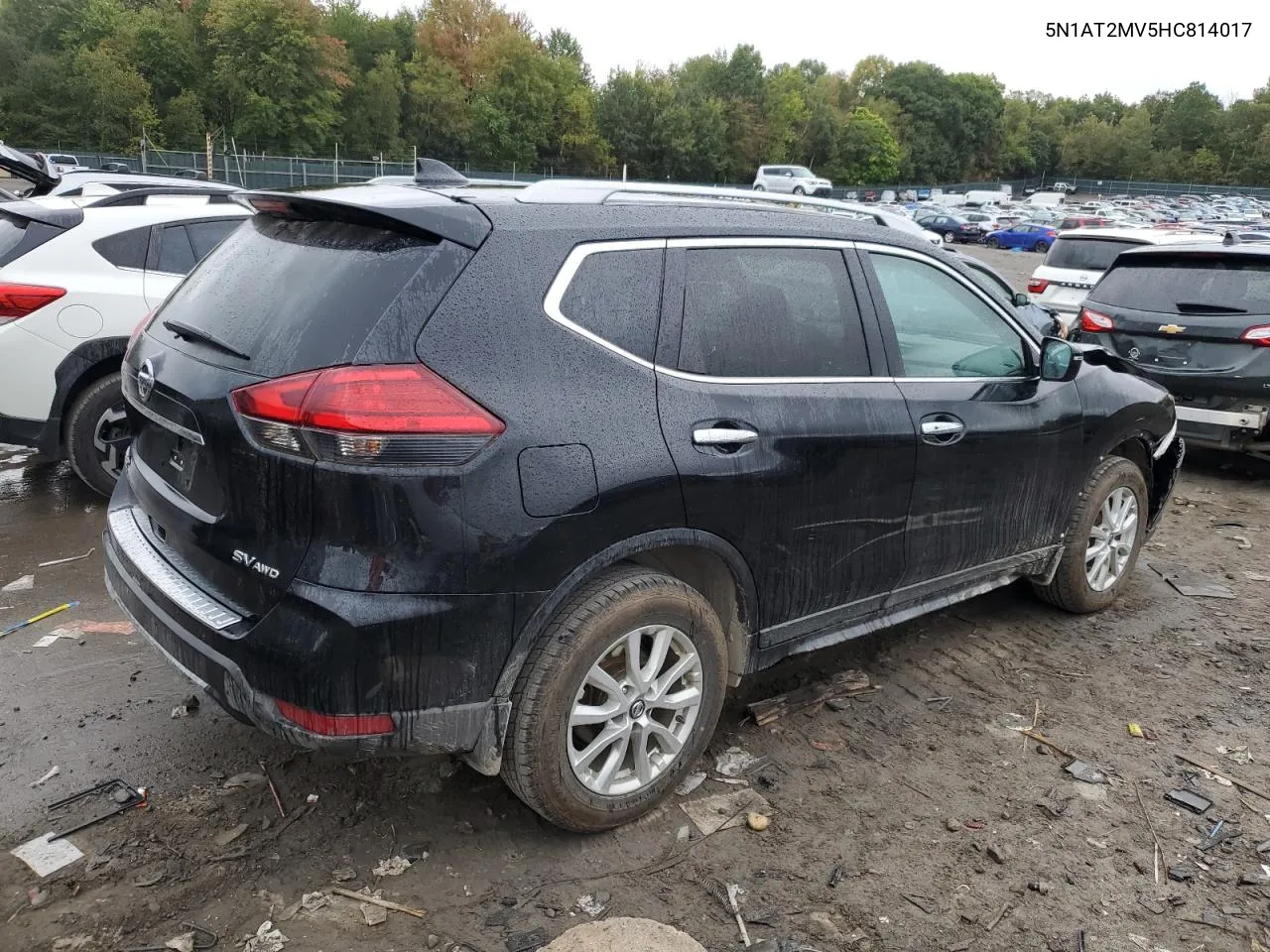 2017 Nissan Rogue Sv VIN: 5N1AT2MV5HC814017 Lot: 72721414