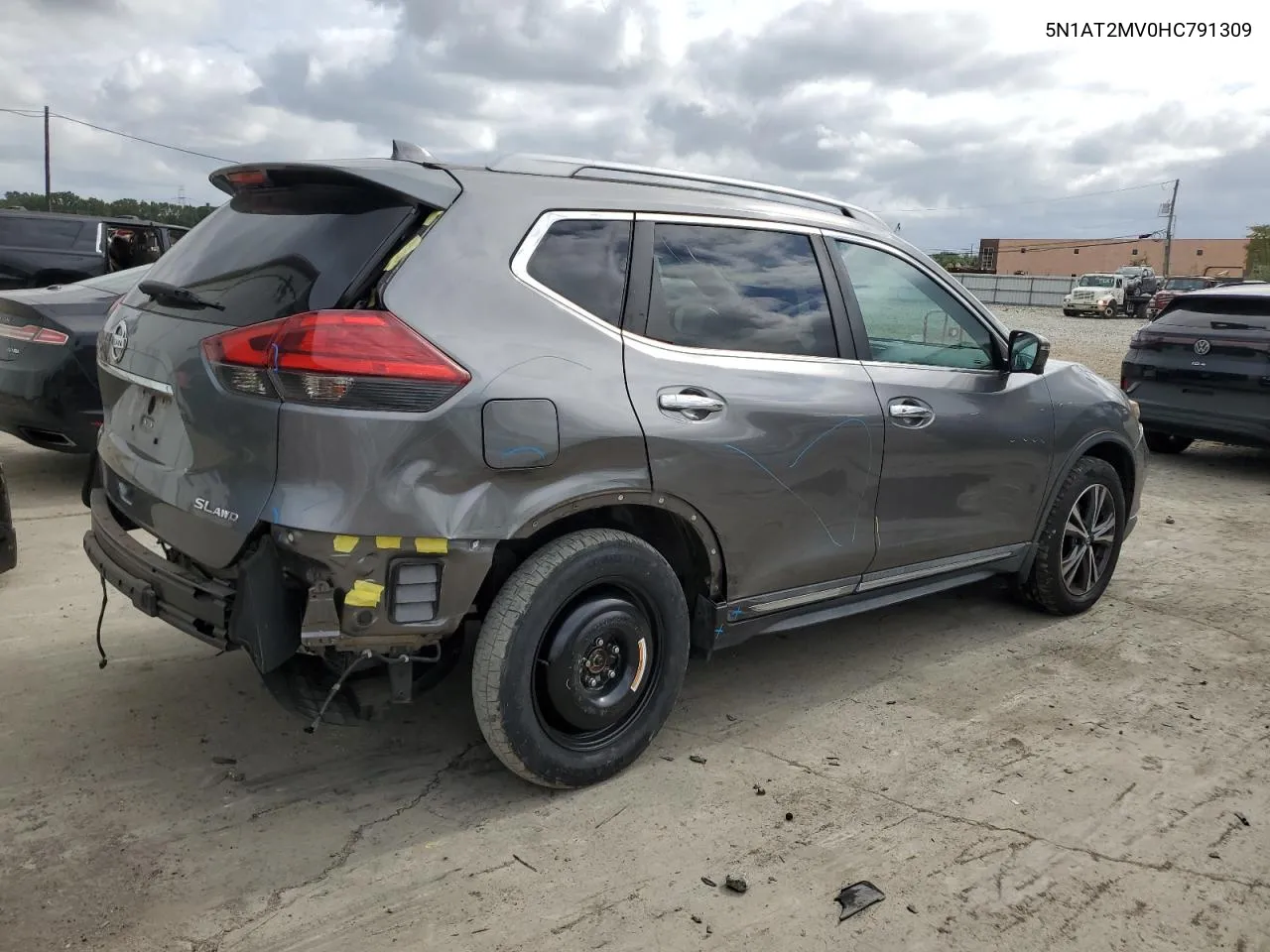 2017 Nissan Rogue Sv VIN: 5N1AT2MV0HC791309 Lot: 72743174