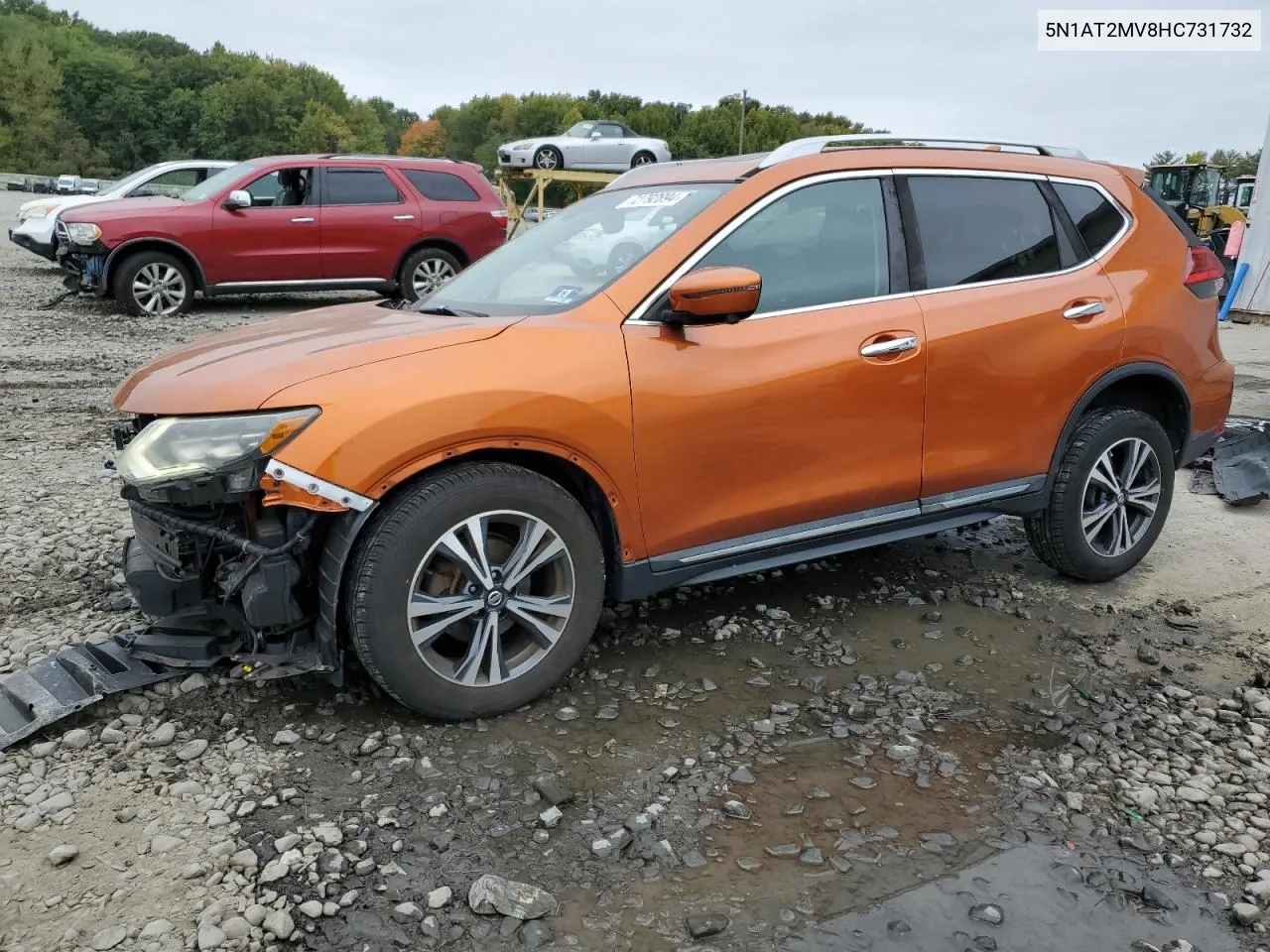 2017 Nissan Rogue Sv VIN: 5N1AT2MV8HC731732 Lot: 72792894