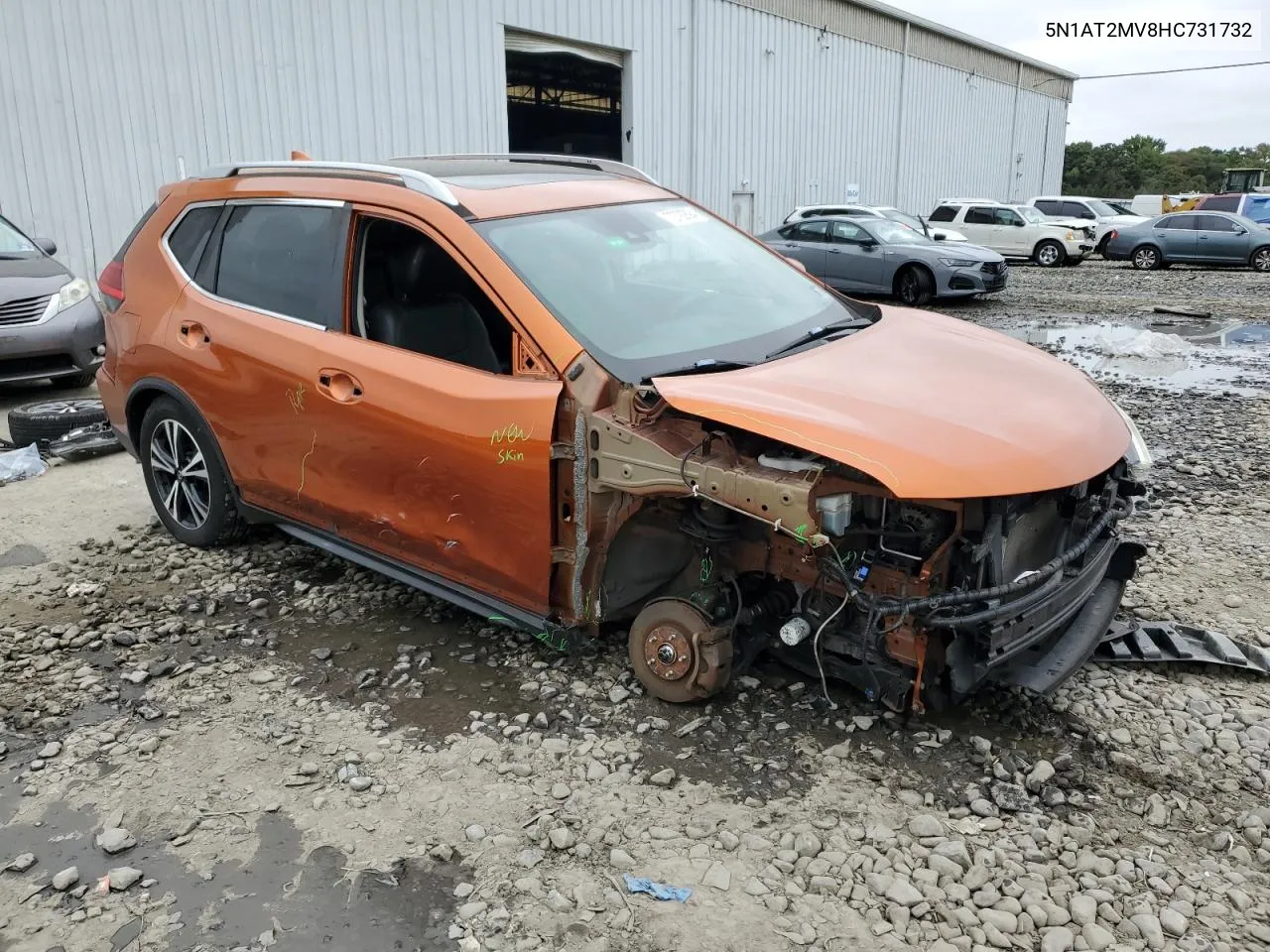 2017 Nissan Rogue Sv VIN: 5N1AT2MV8HC731732 Lot: 72792894