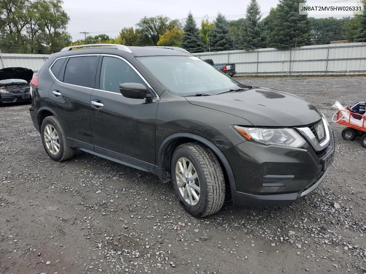 2017 Nissan Rogue S VIN: JN8AT2MV5HW026331 Lot: 72831814