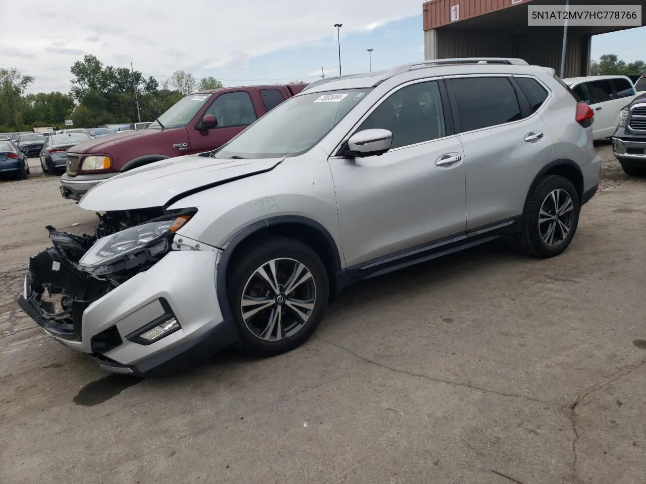 2017 Nissan Rogue Sv VIN: 5N1AT2MV7HC778766 Lot: 73005064